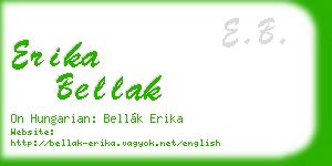 erika bellak business card